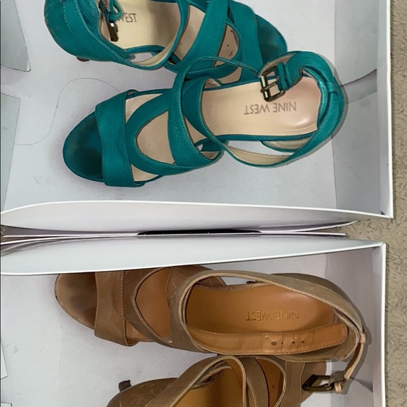 Size 7 Strappy sandal heels - Picture 3 of 5